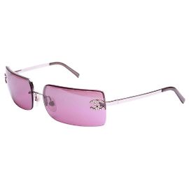 Gafas de sol Chanel Plateadas Moradas de Plástico Plata Púrpura