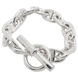Hermès-Hermes Chaine d'Ancre TGM Silver 925 Men's Bracelet-Other