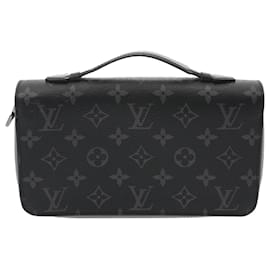 Louis Vuitton-Louis Vuitton Monogram Eclipse Zippy XL Travel Case-Brown,Black
