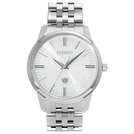 Citizens of Humanity-Citizen Eco-Drive AQ6100-56A Silver Men's Watch-Other