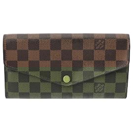 Louis Vuitton-Louis Vuitton Damier Portefeuille Sarah Long Wallet-Brown