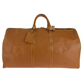 Louis Vuitton-Louis Vuitton Epi Leather Keepall 55 Bag-Brown