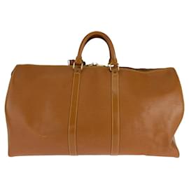 Louis Vuitton-Louis Vuitton Epi Leather Keepall 55 Bag-Brown