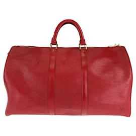 Louis Vuitton-Louis Vuitton Epi Leather Keepall 50 Bag-Red