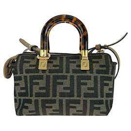 Fendi-Fendi By The Way Mini Canvas Handbag-Brown