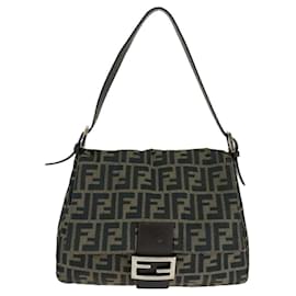 Fendi-Fendi Canvas Mamma Bucket Shoulder Bag-Brown