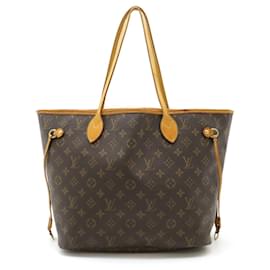 Louis Vuitton-Louis Vuitton Monogram Neverfull MM Tote Bag M40156-Brown