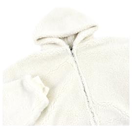 Balenciaga-Balenciaga Unisex Fleece Jacket Ivory-Cream