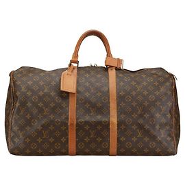 Sac de voyage Louis Vuitton Monogram Keepall 55 M41424 Marron