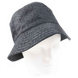 Burberry TB Logo Hat Black Nylon Polyester Black