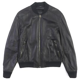 Tom Ford Leather Bomber Jacket Black 48 Black