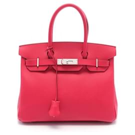 Hermès-Hermes Birkin 30 Handbag in Pink Epsom Leather-Pink