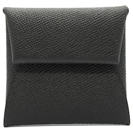 Hermès-Hermes Bastia Black Coin Purse-Black