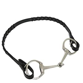 Hermès-Hermes Horsebit Buckle Belt-Black,Silvery