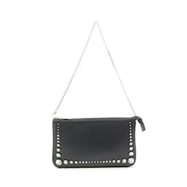Christian Louboutin-Christian Louboutin Black Leather Shoulder Bag-Black