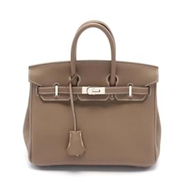 Hermès-Hermes Birkin 25 Handbag-Brown,Taupe