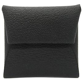Hermès-Hermes Bastia Black Coin Purse-Black