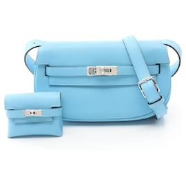Hermès-Sac à épaule Hermes Kelly Move en bleu-Bleu