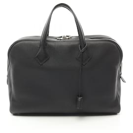 Hermès-Hermes Taurillon Clemence Handbag-Black