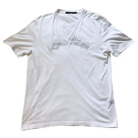 Top Louis Vuitton de algodão branco Branco