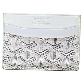 Goyard Monogram Cardholder White White Orange
