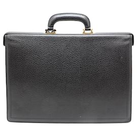 Loewe-Loewe Anagram Men's Leather Handbag-Black
