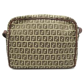 Fendi-Fendi Zucchino Women's Shoulder Bag-Brown,Beige