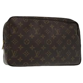 Louis Vuitton-LOUIS VUITTON Monogram Trousse Toilette 28 Clutch Bag M47522 LV Auth ep6520-Monogram