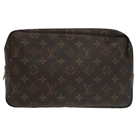 Louis Vuitton-LOUIS VUITTON Monogram Trousse Toilette 28 Clutch Bag M47522 LV Auth ep6520-Monogram