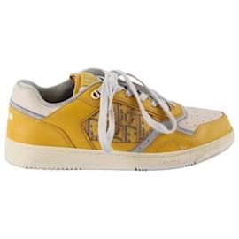 Dior-Leather sneakers-Yellow