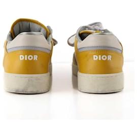 Dior-Leather sneakers-Yellow