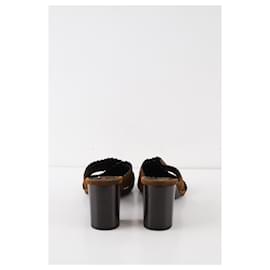 Saint Laurent-Leather heels-Brown