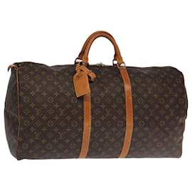 Louis Vuitton-LOUIS VUITTON Monogram Keepall 60 Boston Bag M41422 LV Auth 102176-Monogram