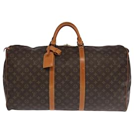 Louis Vuitton-LOUIS VUITTON Monogram Keepall 60 Boston Bag M41422 LV Auth 102176-Monogram