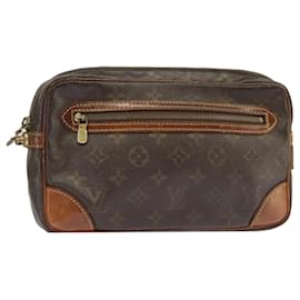 Louis Vuitton-LOUIS VUITTON Monogram Marly Dragonne GM Clutch Bag M51825 LV Auth 102142-Monogram