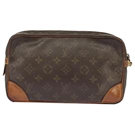 Louis Vuitton-LOUIS VUITTON Monogram Marly Dragonne GM Clutch Bag M51825 LV Auth 102142-Monogram