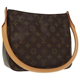 Louis Vuitton-LOUIS VUITTON Monogram Looping MM Shoulder Bag M51146 LV Auth 101344A-Monogram