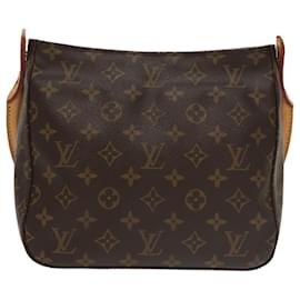 Louis Vuitton-LOUIS VUITTON Monogram Looping MM Shoulder Bag M51146 LV Auth 101344A-Monogram