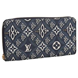 Louis Vuitton-LOUIS VUITTON Monogram Jaguar Zippy Wallet Wallet Blue M80212 LV Auth ar13002-Blue
