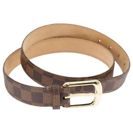 LOUIS VUITTON Cinturón Ellipse Damier Ebene 40,2" M6995 LV Auth 101362 Otro