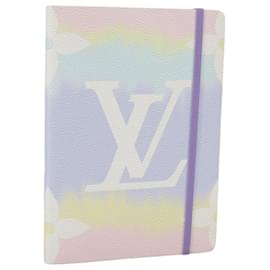 Louis Vuitton-LOUIS VUITTON Escal Kai Eclamance Note Cover Purple Pink GI0487 LV Auth 102485-Pink,Purple,Monogram