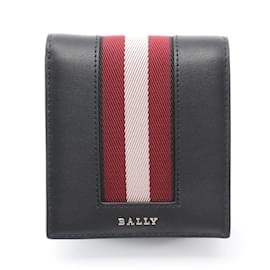 Bally-BALLY Bi-fold Wallet in Black and Multi-color-Black,Multiple colors