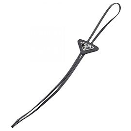 Cravate Saffiano Prada Noir
