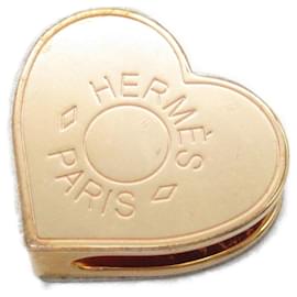Hermès-Hermes Gold Plated Scarf Ring-Golden