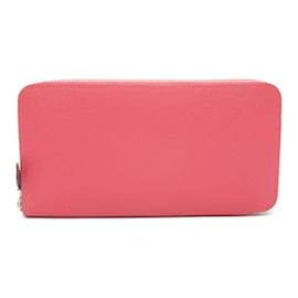 Hermès-Hermes Long Wallet in Rose Azalee-Pink