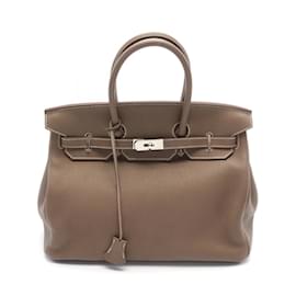 Hermès-Hermes Birkin 35 Handbag-Brown,Taupe