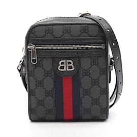 Balenciaga-Balenciaga x Gucci Hacker Project Shoulder Bag-Black