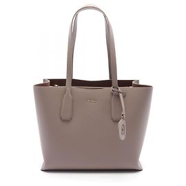 Bolsa tote de couro marrom clássico Furla Marrom