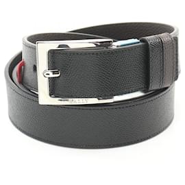 Bally-Bally Men's Leather Belt-Black