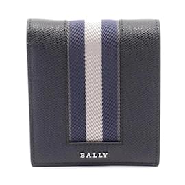 Bally-Bally Bribel Bi-fold Wallet-Black,White,Navy blue